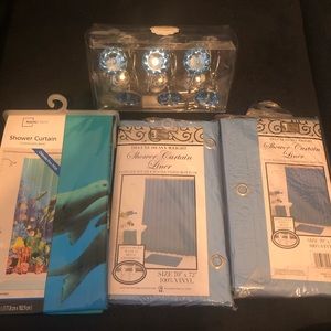 Blue shower set NWT